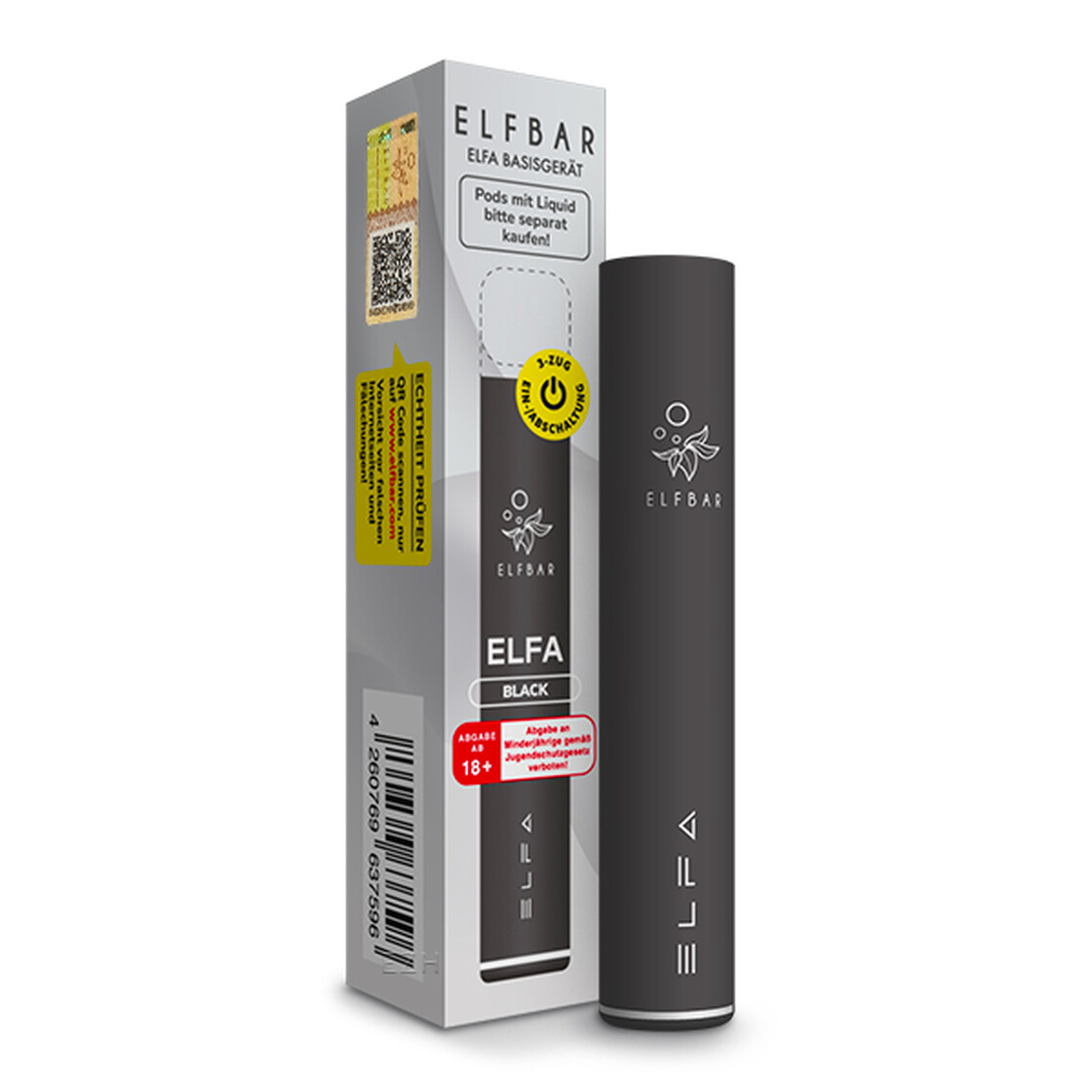 Elfa Elfbar Pod Kit Schwarz – Elegantes Vape-Starterset bei Elfavape.de erhältlich
